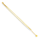 Dual Strand Box Chain Bracelet